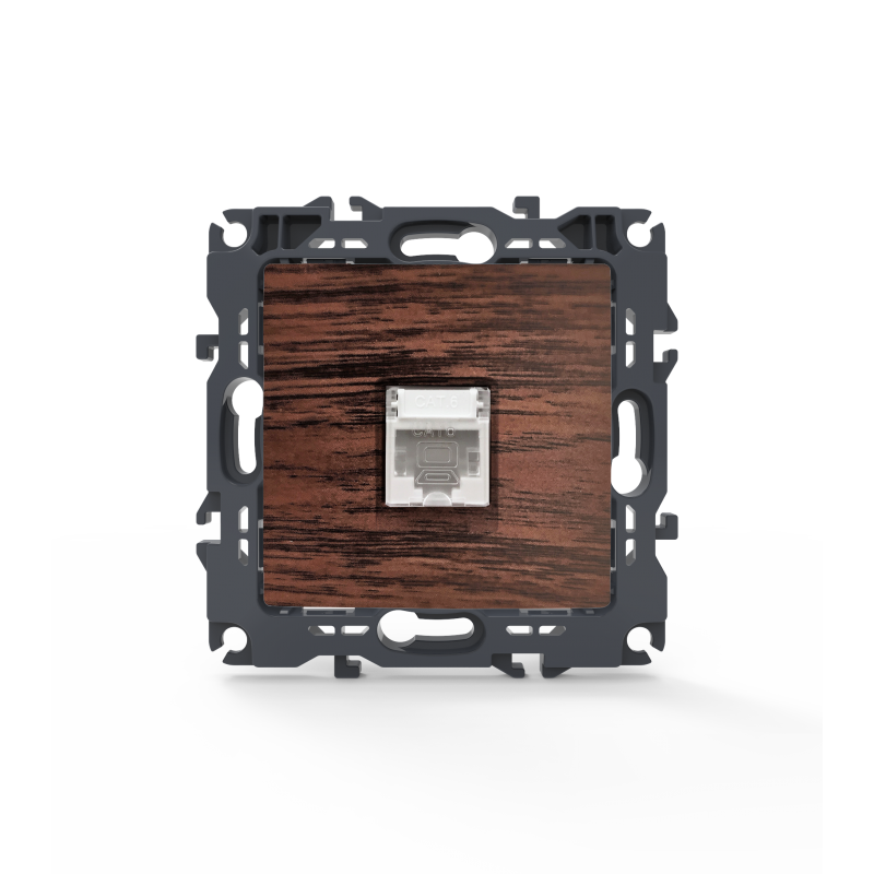 PRIME LAN SOCKET 1xRJ45 CAT6 UTP IP20 WOOD 1000113206 PRIME LAN SOCKET 1xRJ45 CAT6 UTP IP20 WOOD 1000113206