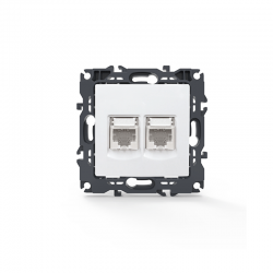 PRIME LAN SOCKET 2xRJ45 CAT6 UTP IP20 WHITE 1000113301 PRIME LAN SOCKET 2xRJ45 CAT6 UTP IP20 WHITE 1000113301