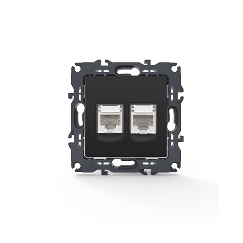 PRIME TELEPHONE SOCKET 1xRJ11 CAT3 IP20 LAN SOCKET 1xRJ45 CAT6 UTP IP20 MATT ANTHRACITE 1000113405 PRIME TELEPHONE SOCKET 1xRJ11 CAT3 IP20 LAN SOCKET 1xRJ45 CAT6 UTP IP20 MATT ANTHRACITE 1000113405