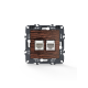 PRIME TELEPHONE SOCKET 1xRJ11 CAT3 IP20 amp LAN SOCKET 1xRJ45 CAT6 UTP IP20 WOOD 1000113406 PRIME TELEPHONE SOCKET 1xRJ11 CAT3 IP20 amp LAN SOCKET 1xRJ45 CAT6 UTP IP20 WOOD 1000113406
