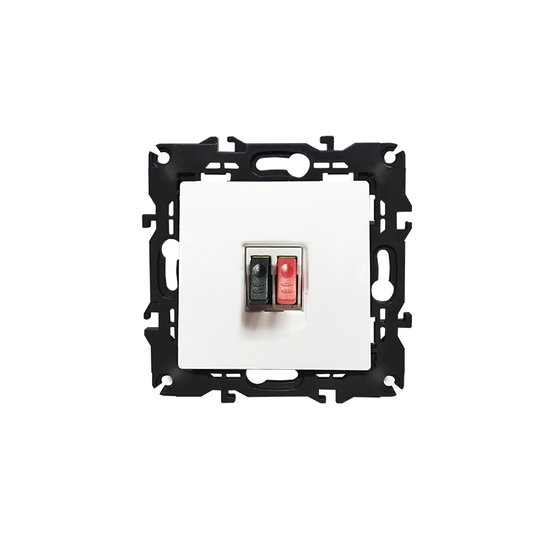 PRIME SINGLE AUDIO SOCKET SCREWLESS 36-230VAC IP20 WHITE 1000113501