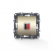 PRIME SINGLE AUDIO SOCKET SCREWLESS 36-230VAC IP20 MATT CHAMPAGNE 1000113504