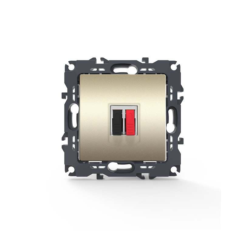 PRIME SINGLE AUDIO SOCKET SCREWLESS 36-230VAC IP20 MATT CHAMPAGNE 1000113504 PRIME SINGLE AUDIO SOCKET SCREWLESS 36-230VAC IP20 MATT CHAMPAGNE 1000113504