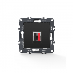 PRIME SINGLE AUDIO SOCKET SCREWLESS 36-230VAC IP20 MATT ANTHRACITE 1000113505 PRIME SINGLE AUDIO SOCKET SCREWLESS 36-230VAC IP20 MATT ANTHRACITE 1000113505
