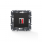 PRIME SINGLE AUDIO SOCKET SCREWLESS 36-230VAC IP20 MATT ANTHRACITE 1000113505