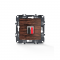 PRIME SINGLE AUDIO SOCKET SCREWLESS 36-230VAC IP20 WOOD 1000113506