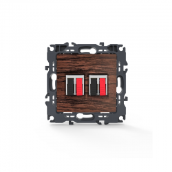 PRIME DOUBLE AUDIO SOCKET SCREWLESS 36-230VAC IP20 WOOD 1000113606 PRIME DOUBLE AUDIO SOCKET SCREWLESS 36-230VAC IP20 WOOD 1000113606