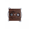 PRIME TV-SAT SOCKET END-LINE MALE  amp  F CONNECTOR SURGE PROTECTION IP20 WOOD 1000114206