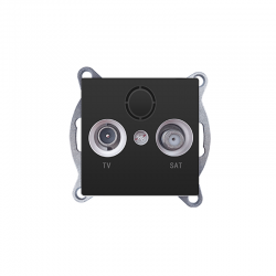 PRIME TV-SAT SOCKET THROUGH-LINE MALE F CONNECTOR SURGE PROTECTION IP20 MATT ANTHRACITE 1000114305 PRIME TV-SAT SOCKET THROUGH-LINE MALE F CONNECTOR SURGE PROTECTION IP20 MATT ANTHRACITE 1000114305