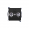 PRIME TV-SAT SOCKET THROUGH-LINE MALE   F CONNECTOR SURGE PROTECTION IP20 MATT ANTHRACITE 1000114305