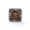 PRIME SCHUKO SOCKET WITH SAFETY SHUTTER 1x2P+E 16A 250VAC IP20  WOOD 1000116006