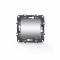 PRIME SCHUKO SOCKET WITH LID   SAFETY SHUTTER 1x2P+E 16A 250VAC IP20 MATT ALUMINUM 1000116103