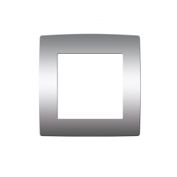 PRIME 1 GANG FRAME IP20 MATT ALUMINUM 1000119003 PRIME 1 GANG FRAME IP20 MATT ALUMINUM 1000119003
