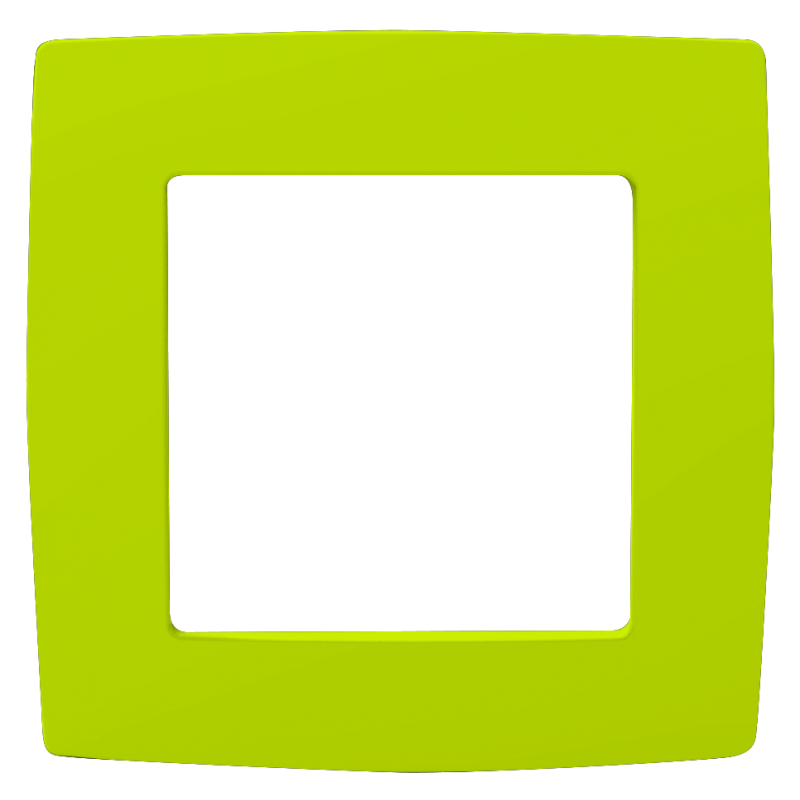 PRIME 1 GANG FRAME IP20 LIGHT GREEN 1000119008