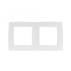 PRIME 2 GANG FRAME IP20 WHITE 1000119101 PRIME 2 GANG FRAME IP20 WHITE 1000119101