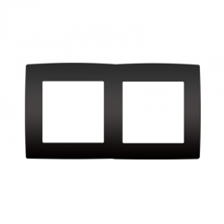 PRIME 2 GANG FRAME IP20 MATT ANTHRACITE 1000119105 PRIME 2 GANG FRAME IP20 MATT ANTHRACITE 1000119105