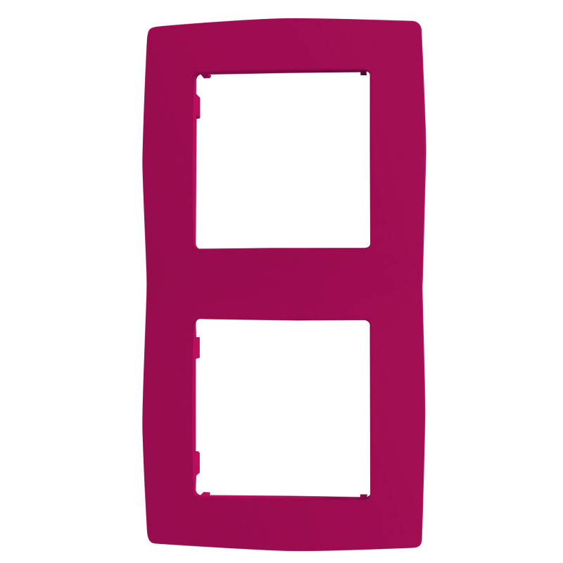 PRIME 2 GANG FRAME IP20 PINK 1000119107