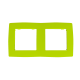 PRIME 2 GANG FRAME IP20 LIGHT GREEN 1000119108