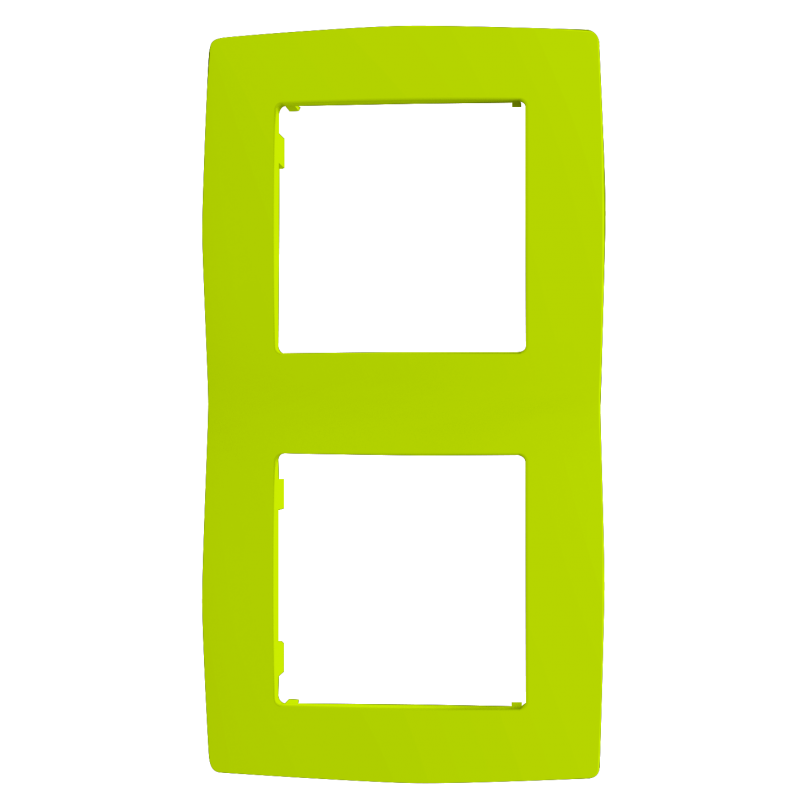 PRIME 2 GANG FRAME IP20 LIGHT GREEN 1000119108