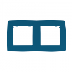 PRIME 2 GANG FRAME IP20 AZURE 1000119109 PRIME 2 GANG FRAME IP20 AZURE 1000119109
