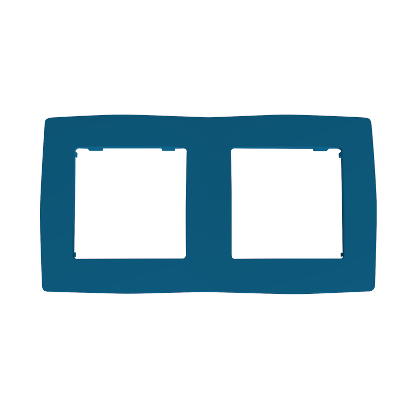 PRIME 2 GANG FRAME IP20 AZURE 1000119109