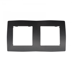 PRIME 2 GANG FRAME IP20 GREY 1000119110 PRIME 2 GANG FRAME IP20 GREY 1000119110