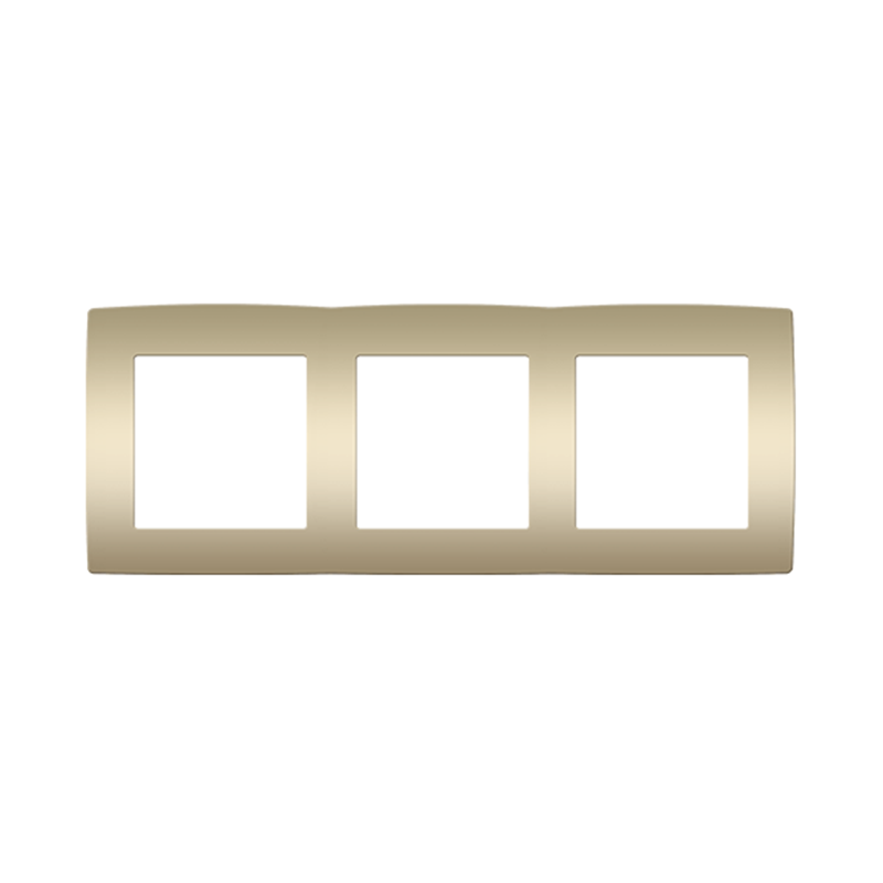 PRIME 3 GANG FRAME IP20 MATT CHAMPAGNE 1000119204 PRIME 3 GANG FRAME IP20 MATT CHAMPAGNE 1000119204