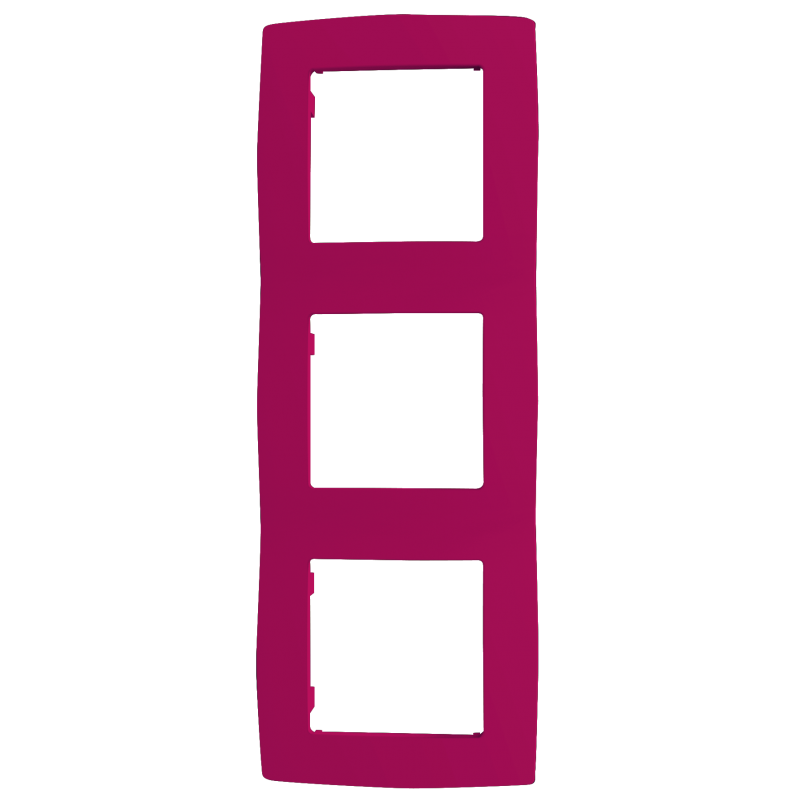 PRIME 3 GANG FRAME IP20 PINK 1000119207