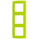 PRIME 3 GANG FRAME IP20 LIGHT GREEN 1000119208