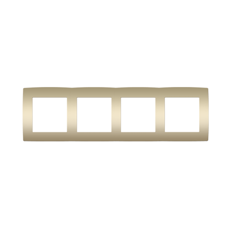 PRIME 4 GANG FRAME IP20 MATT CHAMPAGNE 1000119304 PRIME 4 GANG FRAME IP20 MATT CHAMPAGNE 1000119304