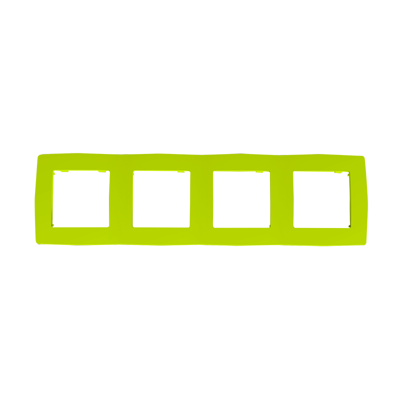PRIME 4 GANG FRAME IP20 LIGHT GREEN 1000119308