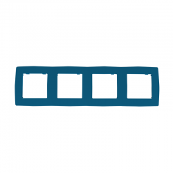 PRIME 4 GANG FRAME IP20 AZURE 1000119309 PRIME 4 GANG FRAME IP20 AZURE 1000119309