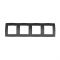 PRIME 4 GANG FRAME IP20 GREY 1000119310
