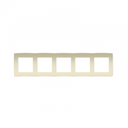 PRIME 5 GANG FRAME IP20 IVORY 1000119402 PRIME 5 GANG FRAME IP20 IVORY 1000119402