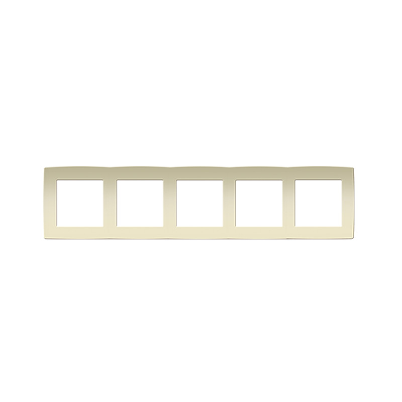 PRIME 5 GANG FRAME IP20 IVORY 1000119402