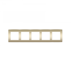 PRIME 5 GANG FRAME IP20 MATT CHAMPAGNE 1000119404 PRIME 5 GANG FRAME IP20 MATT CHAMPAGNE 1000119404