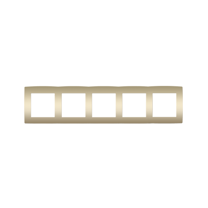 PRIME 5 GANG FRAME IP20 MATT CHAMPAGNE 1000119404