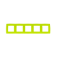 PRIME 5 GANG FRAME IP20 LIGHT GREEN 1000119408