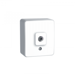 MURATA TV SOCKET END-LINE WALL MOUΝΤED MALE CONNECTOR IP20 WHITE 1000224001