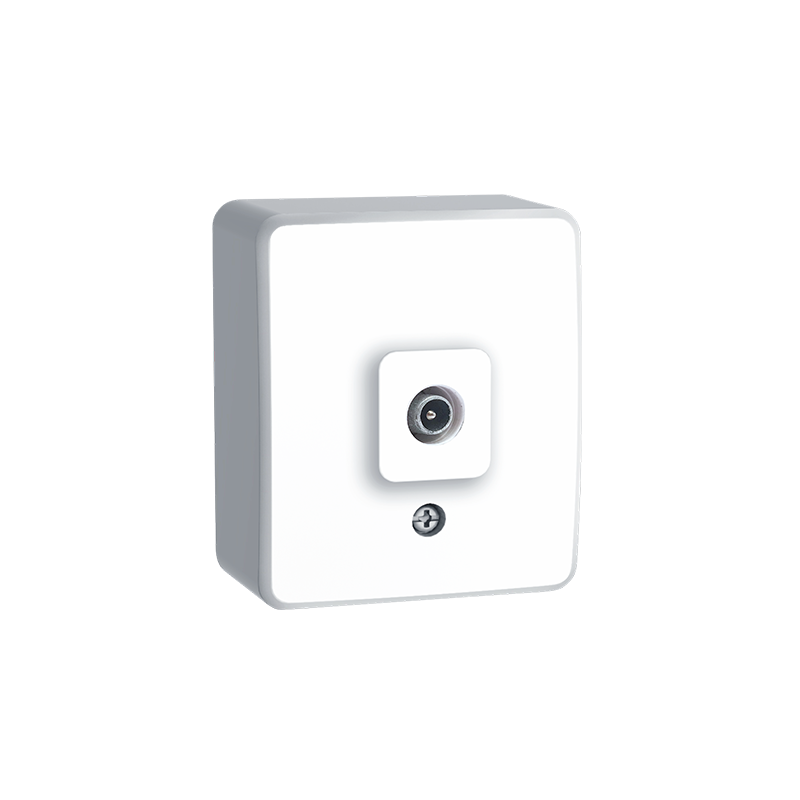 MURATA TV SOCKET END-LINE WALL MOUΝΤED MALE CONNECTOR IP20 WHITE 1000224001 MURATA TV SOCKET END-LINE WALL MOUΝΤED MALE CONNECTOR IP20 WHITE 1000224001