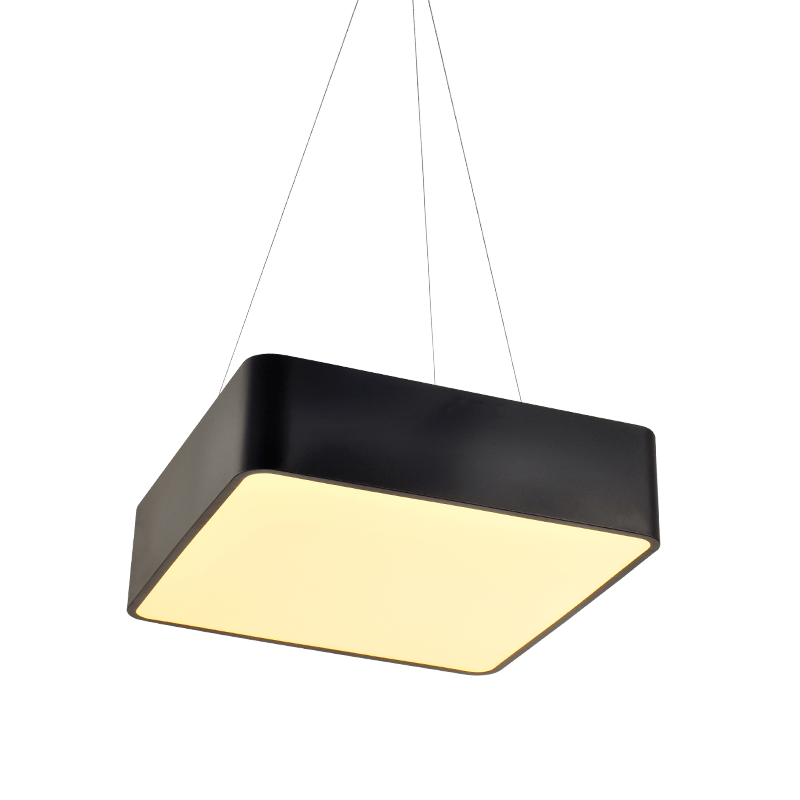 PENDANT LUMINAIRE LED 40W 3200LM 3000K BLACK METAL 48X48XH140CM EMERY V28LEDP48BK PENDANT LUMINAIRE LED 40W 3200LM 3000K BLACK METAL 48X48XH140CM EMERY V28LEDP48BK