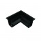 MATTE BLACK 90° CORNER FOR MAGNETIC TRIMLESS TRACK MT90B