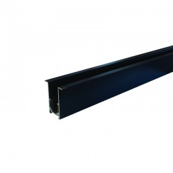 MAGNETIC RECESSED TRACK 48V DC 2M MATTE BLACK MR2MB