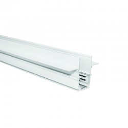 MAGNETIC TRIMLESS TRACK 48V DC 2M MATTE WHITE MT2MW