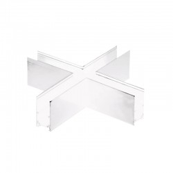 MATTE WHITE CONNECTOR + FOR MAGNETIC SURFACE/PENDANT TRACK MSCROSSW MATTE WHITE CONNECTOR + FOR MAGNETIC SURFACE/PENDANT TRACK MSCROSSW