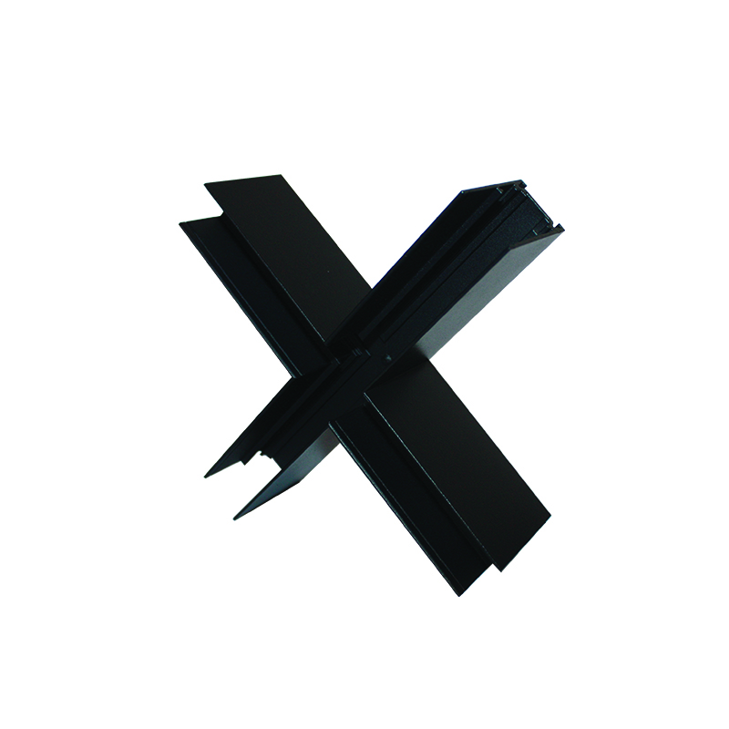 MATTE BLACK CONNECTOR  +  FOR MAGNETIC TRIMLESS TRACK MTCROSSB