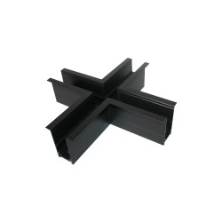 MATTE BLACK CONNECTOR + FOR MAGNETIC RECESSED TRACK MRCROSSB MATTE BLACK CONNECTOR + FOR MAGNETIC RECESSED TRACK MRCROSSB