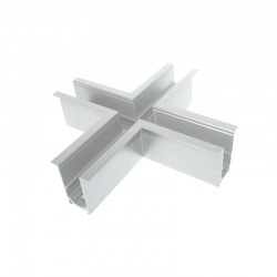 MATTE WHITE CONNECTOR + FOR MAGNETIC RECESSED TRACK MRCROSSW MATTE WHITE CONNECTOR + FOR MAGNETIC RECESSED TRACK MRCROSSW