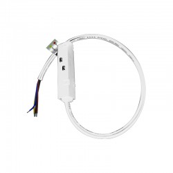 MATTE WHITE ELECTRICAL FEEDER FOR MAGNETIC TRACK 48V DC WITH 0,5M WIRE MF05MW MATTE WHITE ELECTRICAL FEEDER FOR MAGNETIC TRACK 48V DC WITH 0,5M WIRE MF05MW