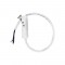 MATTE WHITE ELECTRICAL  FEEDER FOR MAGNETIC TRACK 48V DC WITH 0,5M WIRE MF05MW
